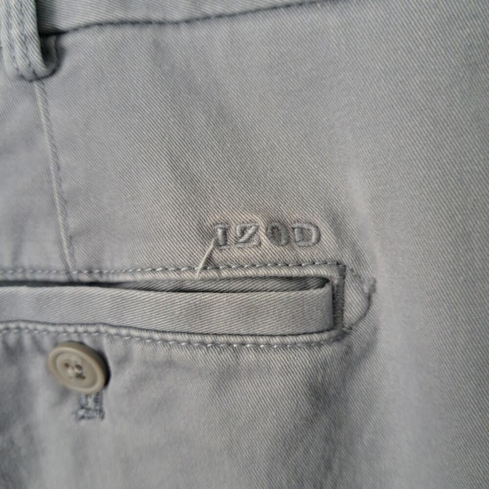 Izod Saltwater Stretch Chino Gray Men's 40 x 30 Straight Pants - Picture 3 of 6